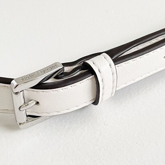 MK Rose Optic White Convertible Quilted Belt Bag - Picture 8 of 13